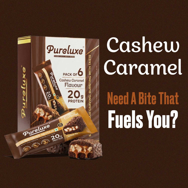 Caramel & Cashew Protein Bar – Pack of 6