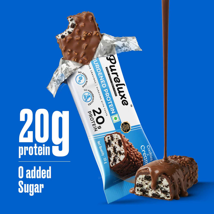 Cookies & Cream Protein Bar – Pack of 6