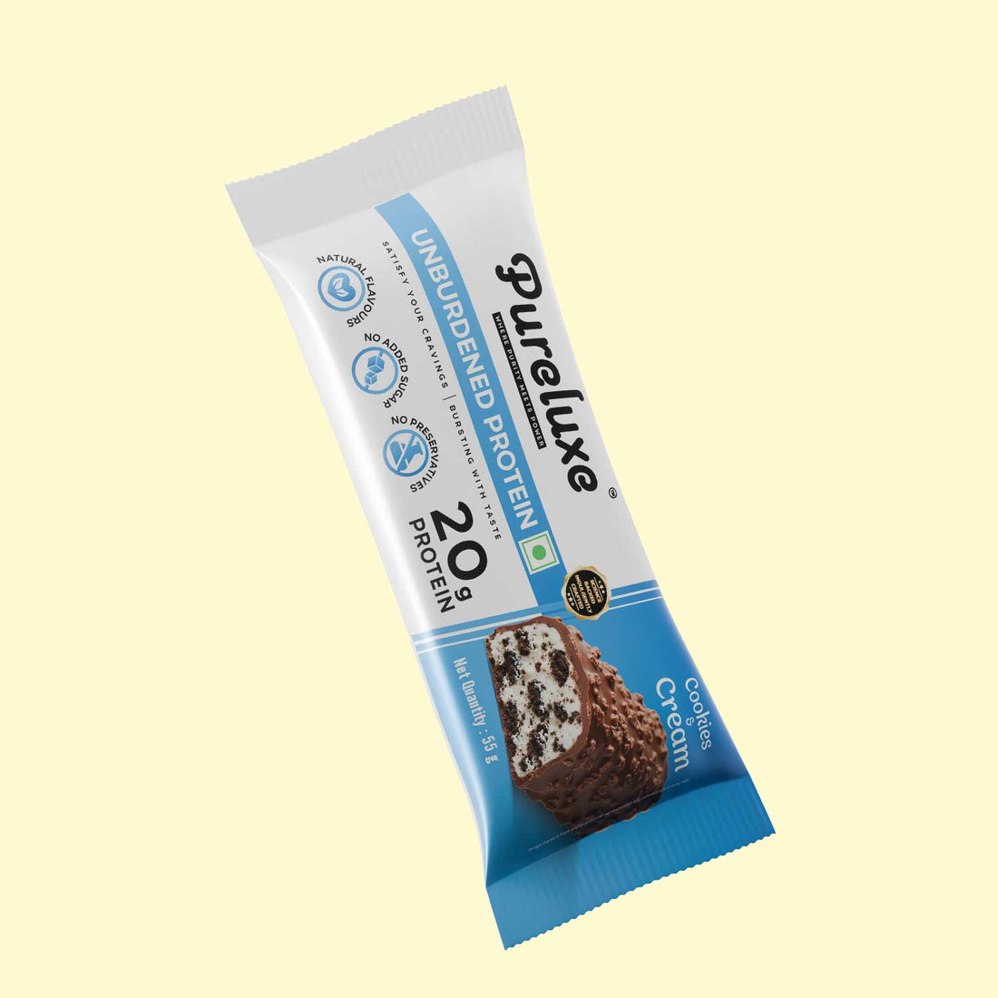Cookies & Cream Protein Bar – Pack of 6