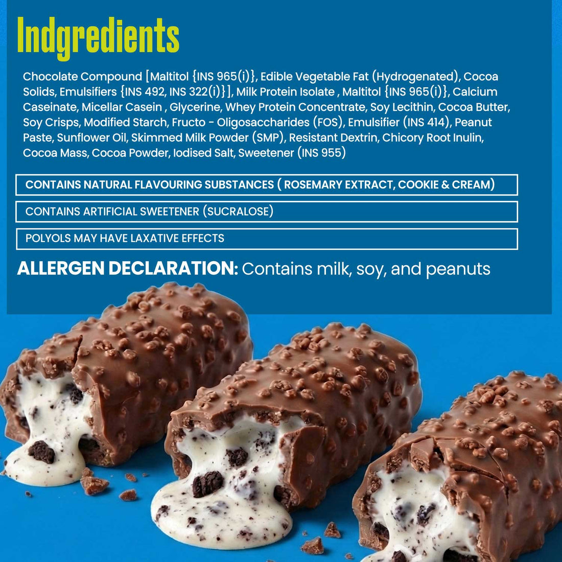 Cookies & Cream Protein Bar – Pack of 6