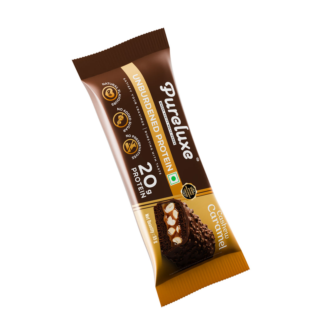 Caramel & Cashew Protein Bar – Pack of 6